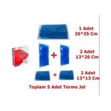 Aqua Cold Pack Sıcak Soğuk Termo Jel Kompres Buz Jel Termojel Seti - Mavi