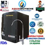 Aqua Deustche Aqua Deutsche Montaj Dahil Pompali 12 Litre 14 Aşama 7 Filitre Alkali Ve Mineralli Ters Ozmoz Su Aritma Cihazi Siyah