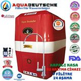 Aqua Deustche Aqua Deutsche Plus Kirmizi-beyaz 12 Litre 7 Filitre 14 Aşama Pompali Su Aritma Cihazi Kırmızı-Beyaz