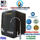 Aqua Deustche Aqua Deutsche Pompali Siyah Renk 12 Litre 14 Aşama 7 Filitre Alkali Ve Mineralli Ters Ozmoz Su Aritma Cihazi Siyah