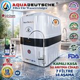 Aqua Deustche Aqua Deutsche Premium Beyaz Siyah Pompali 12 Litre 7 Filtre 14 Aşama Su Aritma Cihazi
