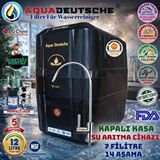 Aqua Deustche Aqua Deutsche Premium Full Siyah Ücretsiz Montaj ve Pompali 12 Litre 7 Filtre 14 Aşama Su Aritma Cihazi