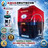 Aqua Deustche Aqua Deutsche Premium Şeffaf Kirmizi Siyah Ücretsiz Montaj ve Pompali 8 Litre 7 Filtre 14 Aşama Su Aritma Cihazi