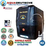 Aqua Deustche Aqua Deutsche Premium Siyah Renk. 8 Litre. Gümüş İyon Tatlandiricili Su Arıtma Cihazı