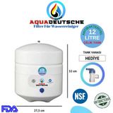 Aqua Deutsche 12 Litre (3.2 Galon) Su Arıtma Cihazı Antibakteriyel Çelik Basınç Denge Tankı