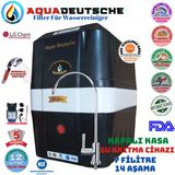 Aqua Deutsche Beyaz Siyah Pompalı 12 Litre 7 Filtre 14 Aşama Su Arıtma Cihazı