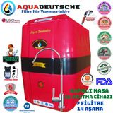 Aqua Deutsche Kırmızı Siyah Pompalı Montaj Dahil 12 Litre 7 Filtre 14 Aşama Su Arıtma Cihazı