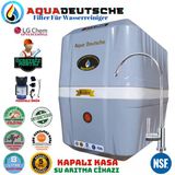 Aqua Deutsche Premıum Gri Beyaz Pompalı Montaj Dahil 8 Litre 5 Filtre 10 Aşama Su Arıtma Cihazı