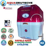 Aqua Deutsche Premıum Kırmızı Beyaz Pompalı 8 Litre 5 Filtre 10 Aşama Su Arıtma Cihazı