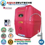 Aqua Deutsche Premıum Kırmızı Pompalı 8 Litre 5 Filtre 10 Aşama Su Arıtma Cihazı