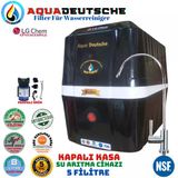 Aqua Deutsche Premıum Siyah Beyaz Pompalı 8 Litre 5 Filtre 10 Aşama Su Arıtma Cihazı