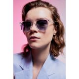 Aqua Di Polo 1987 Golden Hour Şeffaf Unisex Dikdörtgen Güneş Gözlüğü Apsı001903-55 Ekartman
