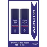 Aqua Di Polo 1987 Gran Paradiso Sport Edp Erkek Parfüm Seti 100 Ml 2 Adet | Narenciye, Odunsu | Deniz Notaları