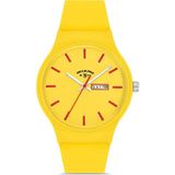Aqua Di Polo 1987 Sarı Unisex Silikon Kol Saati - Sarı - Kırmızı