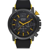 Aqua Di Polo 1987 Siyah Erkek Silikon Kol Saati Suya Dayanıklı Pilli Quartz Mekanizma ile
