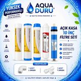 Aqua Duru Su Arıtma Cihazı Filtresi Açık Kasa Uyumlu 5li Tam Set