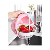 Aqua Hazneli Dönerli Süzgeç Büyük Makarna Süzgeci