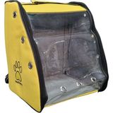 Aqua Home Deri Astronot Kedi Taşıma Çantası 38 x 27 x 34 cm Sarı