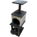 Aqua Home Tırmalamalı Katlı Kule Kedi Oyun Evi 115 x 50 x 40 cm