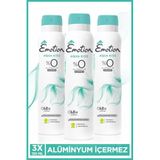 Aqua Kiss Kadın Vegan Deodorant 3x150 Ml Hızlı Kurur, Leke Bırakmaz