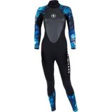 Aqua Lung Sport Aqua Lung Kadın Dalış Elbisesi 3mm Neopren Hızlı Kuruma Özelliğiyle Mavi Desenli