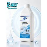 Aqua Med 2 Adet 1000 ML Deiyonize Su Laboratuvar Temizlik Akü Ütü Radyatör Suyu Hijyenik Dezenfekte Temizleyici Saf Distile Su Kireç Önleyici Temizleyici