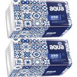 Aqua Pratik Mendil, 250 Yaprak, 2'li Set