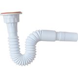 Aqua Rekorlu Körüklü 71 cm Beyaz Lavabo Sifonu