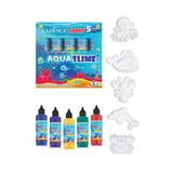 Aqua Slime - Kendin Yap Oyuncak Seti - Deniz Canlıları Seti 5X90ml