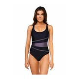 Aqua speed STELLA LADY Kadın Antrenman Havuz Deniz Mayosu Tek Parça UV Korumalı Siyah