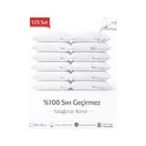 Aqua Su Geçirmez 12 Adet Fermuarlı Beyaz Yastık Koruyucu/ Alezi Beyaz