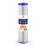 Aquaboon Tüm Ev Tortu Su Filtresi - 4,5 x 20 Su Filtresi - 5 Mikron Pileli Tüm Ev Su Filtresi Kartuşu AquaPure AP810 2 ile Uyumlu, Pentek ECP5-BB, Hydronix SPC-45-1005 (1 Paket)