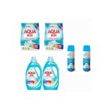 Aquabor Doğal Çamaşır Deterjanı Renkliler İçin Toz Ve Sıvı Form 146 Yıkama+ Bortam Dezenfektan