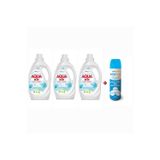 Aquabor Doğal Mineralli Beyazlar İçin Sıvı Çamaşır Deterjanı Sıvı 3 Adet 3*2.15L 99 Yıkama+ Dezenfektan
