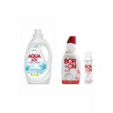 Aquabor Doğal Sıvı Çamaşır Deterjanı Beyazlar İçin 33 Yıkama+Bulaşık Makinesi Deterjan 41 Yıkama