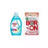 Aquabor Sıvı Çamaşır Deterjanı Renkliler İçin 33 Yıkama + Boron Toz 4 Kg Beyazlar İçin 26 Yıkama