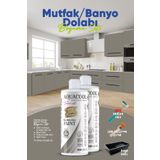 Aquacool Trend Mutfak Dolabı Boyama Seti/Banyo Dolabı Boyama Seti 7030 Taş Gri