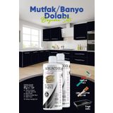 Aquacool Trend Mutfak Dolabı Boyama Seti/Banyo Dolabı Boyama Seti 9005 Jet Siyah