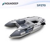 AQUADEEP SP270 Şişme Bot, Alüminyum Tabanlı, Dayanıklı PVC Malzeme, Frekans Kaynak, Kürekli (Siyah)