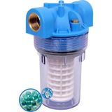 Aquafer (3/4 Inç Girişli) Siliphoslu Yıkanabilir Su Arıtma Filtresi Ekonomik Kirece Karşı Etkili