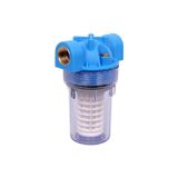 Aquafer 5" Daire Tesisat Girişi Yıkanabilir Su Filtresi 1/2" Girişli
