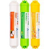 Aquafit Post Karbon - Alkali - Mineral 3'lü Su Arıtma Filtresi (Tüm Cihazlarla Uyumludur)