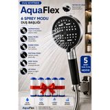 AquaFlex Filtreli Duş Başlığı | 6 Fonksiyonlu | 5 Yedek Filtre | Su Arıtmalı, Klor Ve Kireç Önleyici, Yüksek Basınçlı