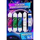 Aquaflo Tüm Marka Kapalı Kasa Cihazlara Uyumlu 5'li Su Arıtma Filtresi