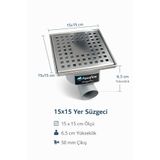 aquaflowsuzgecpro 15x15 Yer Süzgeci Aquaflow Süzgeç pro
