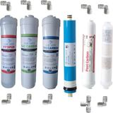 Aquafly 12" Inline 6 Filtre 9 Aşama Su Arıtma Filtresi Kapalı Kasa Cihaz Uyumlu - Krem