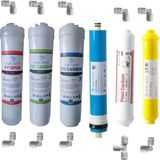 Aquafly 12" Inline 6'lı Takım Mineral Su Arıtma Filtresi Kapalı Kasa Cihaz Uyumlu - Sarı