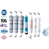 Aquafly 12" Inline 7 Filtre 10 Aşama ( Detox ve 4in1 ) Su Arıtma Filtresi Kapalı Kasa Cihaz Uyumlu - Mavi - Beyaz