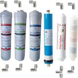 Aquafly Inline 6 Filtre 11 Aşama Arıtıcı Filtresi 10' Kapalı Kasa Uyumlu - Şeffaf