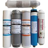 Aquafly Su Arıtma Filtresi 6 Filtre 9 Aşama Arıtıcı Filtresi Yedek 10' Açık Kasa Uyumlu - Gri